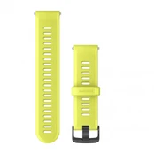 Apyrankė Garmin Watch Bands, Amp Yellow Silicone with Slate Hardware