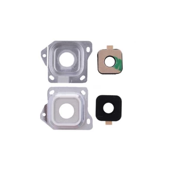 Samsung A300 A3 kameros stikliukas sidabrinis (baltas) ORG