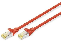 DIGITUS CAT 6A S/FTP Patchkabel, 2m, raudona
