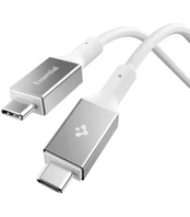Baltas laidas USB-C - USB-C 100W / 150cm "Spigen EB10015CC Essential"