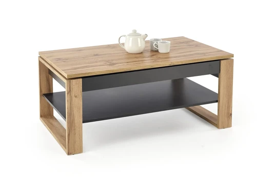 BETTY lifting top coffee table, color: artisan oak / black