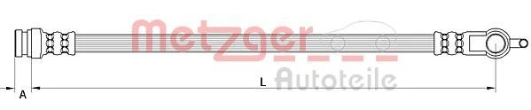 Stabdžių žarnelė METZGER 4111630