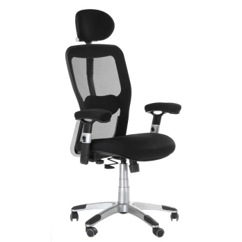 Biuro kėdė ant ratukų OFFICE CHAIR STAR BLACK