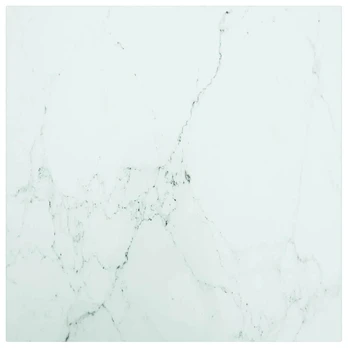 Stalviršis, baltas, 50x50cm, grūdintas stiklas, 6mm