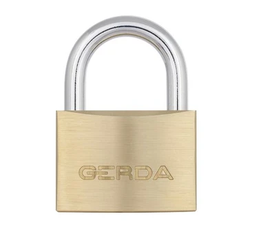 Gerda Brass pakabinama spyna 50mm + 3 raktai
