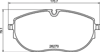 Stabdžių trinkelių rinkinys, diskinis stabdys BREMBO P 85 188 kaina