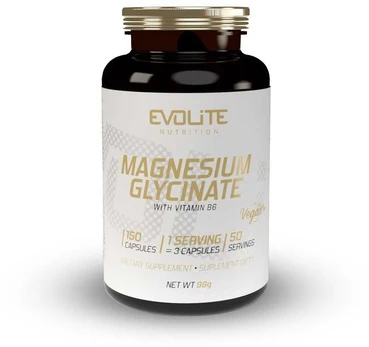 EvoLite Magnesium Glycinate + B6 150 kaps. (Magnio bisglicinatas)