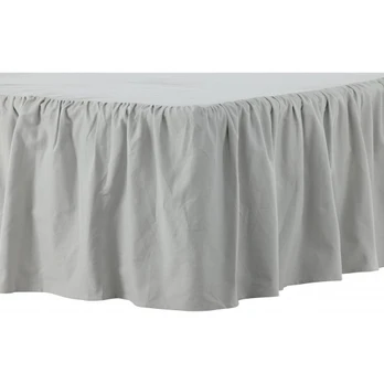 Pixy Bed Skirt Cotton romantic - Light Grey / - 200*180