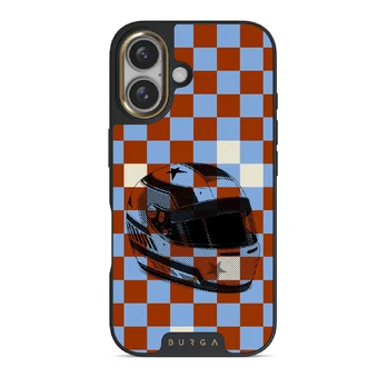 Pit Stop - iPhone 16 Case, Elite Dark (MagSafe) / Gold