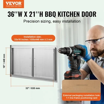 Apžiūros durelės Vevor B005S