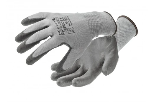 HUNTE polyurethane-coated gloves c.pilkas/juodas (12 pairs/pack) 7