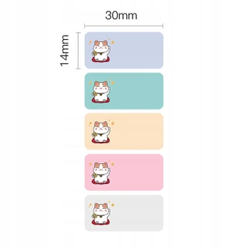 Niimbot CUTE1 terminės etiketės, 14 × 30 mm, 210 vnt.