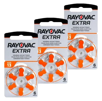 Rayovac Extra Advanced 13 (PR48) elementai klausos aparatams, 18 vnt.