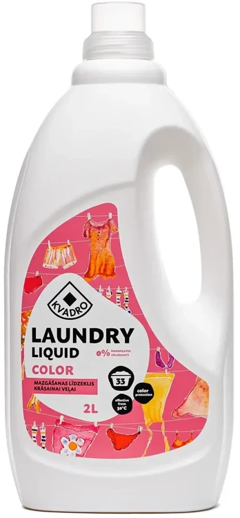 Veļas mazgāšanas līdzeklis KVADRO Color, 2l