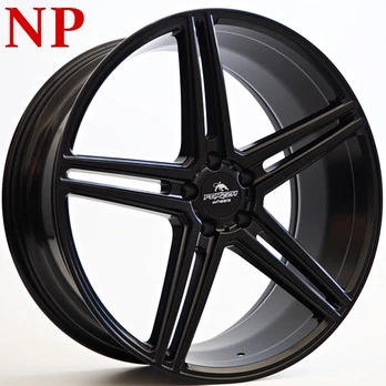 Ratlankis Forzza Bosan 9X21 5X112 ET25 66,45 Satin Black FLOW FORMING (NP)