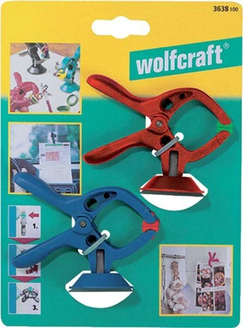 Wolfcraft spyruoklinis gnybtas MicroFix 30mm 2vnt (3638100)