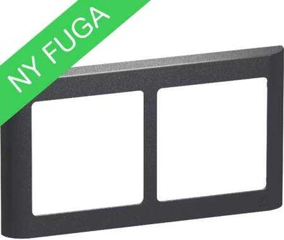 LAURITZ KNUDSEN FUGA SOFT designramme 2 modul vandret, koksgrå.