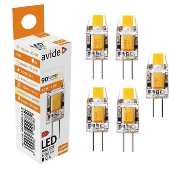 Avide LED lemputė 1.2W G4 4000K 5vnt