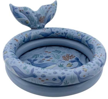 Little Dutch Inflatable swimming pool with whale tail ´Ocean World´ 80 cm