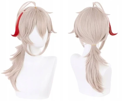 Perukas Kaedehara Kazuha Genshin Cosplay