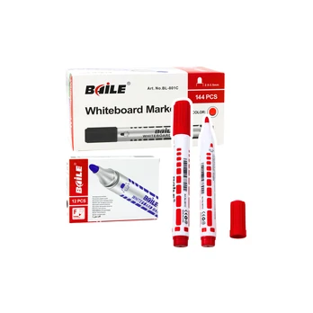 Lean Dry Erase Board Marker Set Raudona 12pcs
