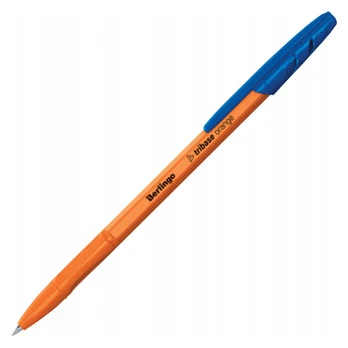 Berlingo Tribase Orange rašiklis, mėlynas, 0,7mm, ergonomiškas