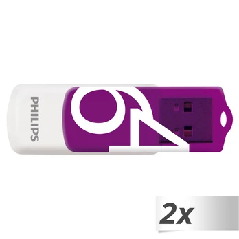 Pendrive Philips Vivid (2 vnt.), 64 GB (433990)