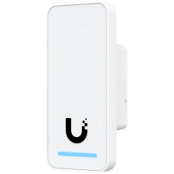 UniFi Access 2nd generation compact indoor/outdoor reader for organizations, with integrated welcome speaker and LED flash