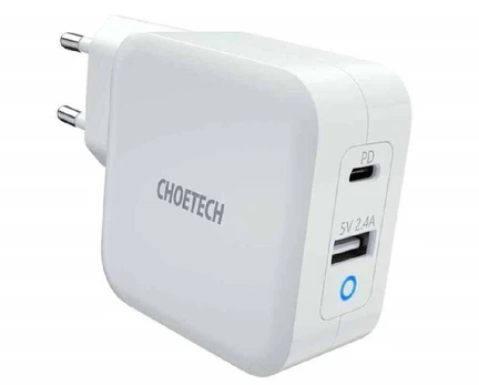 Kroviklis CHOETECH GaN USB Type-C, Type-A: 65W, PD, QC