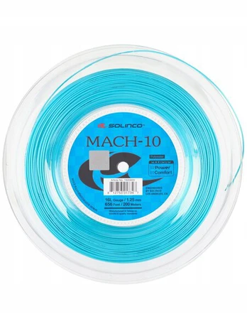 Teniso stygos Solinco Mach-10 1.25mm mėlynos 12m nuo ritės