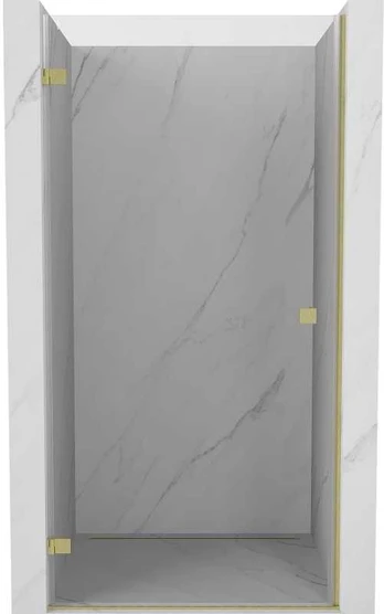 Dušo durys Mexen Lunar-B, kairė, 60 cm, transparent/brushed auksinis