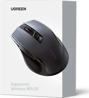 Ugreen optical wireless mouse USB 2.4GHz / Bluetooth 5.0 4000 DPI black (MU006)