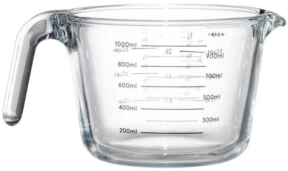 Maku stiklinė matuoklė 1l (11cm)