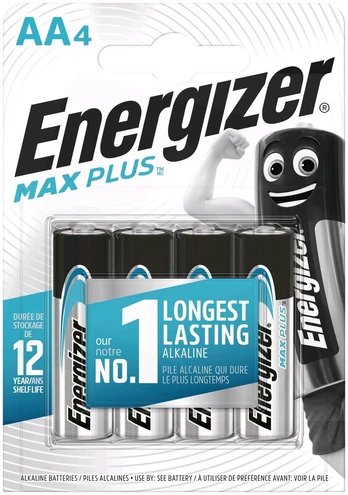 Energizer Max Plus LR6 AA elementai, 4 vnt.