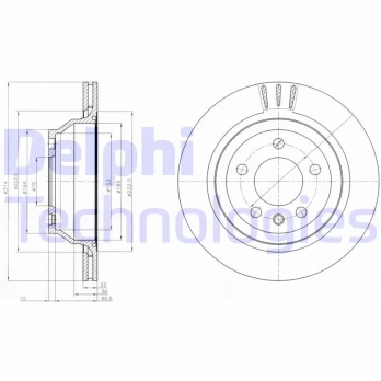 Stabdžių diskas DELPHI BG3894