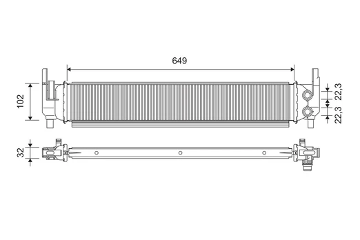 Variklio radiatorius VALEO VAL701362