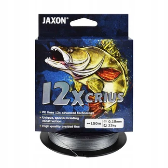 Jaxon Crius 12x pintas valas 0,18mm 150m 23kg pilkas