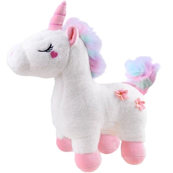 Magiškas pliušinis vienaragis, 48cm, baltas