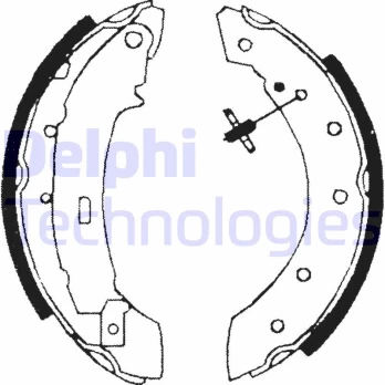 Stabdžių trinkelių komplektas DELPHI LS1717