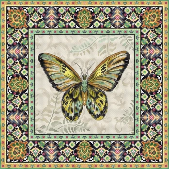 Vintage Butterfly SLETI981 - siuvinėjimo kryželiu rinkinys