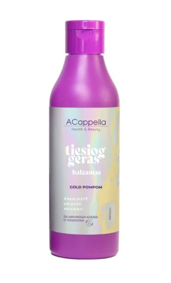 Plaukų balzamas Tiesiog geras Gold Pompom, 250 ml
