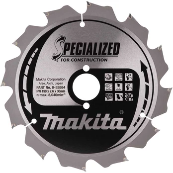 Pjovimo diskas Makita Specialized, 190 mm x 30 mm