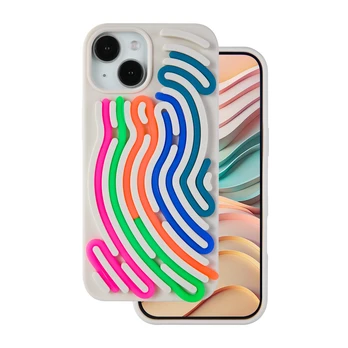 Dėklas Telforceone DIY Snake case for iPhone 12 / 12 Pro 6,1' beige