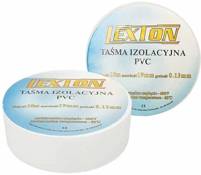 LTC Taśma izolacyjna Lexton balta 25m
