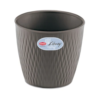 Stefanplast Gėlių vazonas Liberty Ø30x27cm pilkas