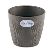 Stefanplast Gėlių vazonas Liberty Ø30x27cm pilkas kaina