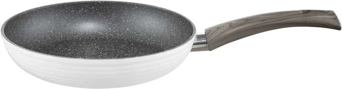 Keptuvė Wavy su powłoką Qualum Basic Stone Edition 24 cm AMBITION