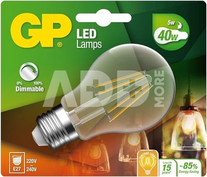Verschiedene GP GP LED Filament Classic E27, 5W, 470lm (472111)