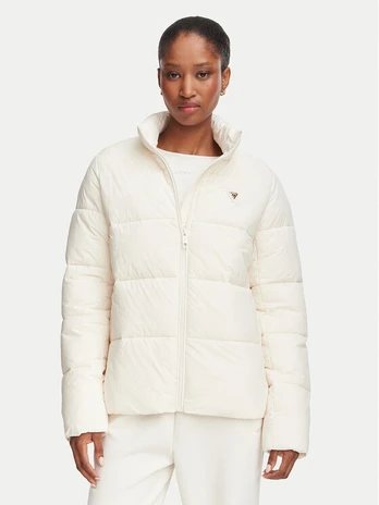 Guess Žieminė striukė V4YL03 WFUD0 Kreminė Regular Fit