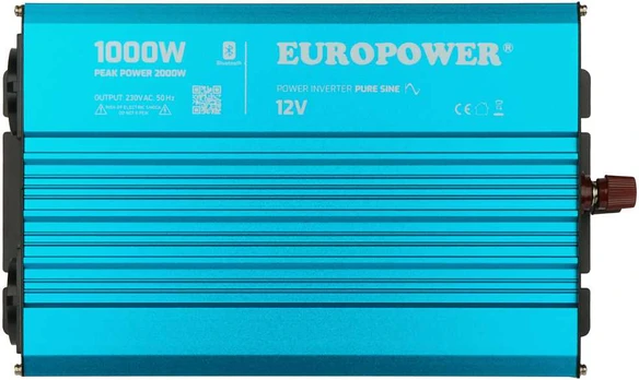 ĮTAMPOS KONVERTERIS INV/12/1000/PS/S/B Bluetooth EUROPOWER